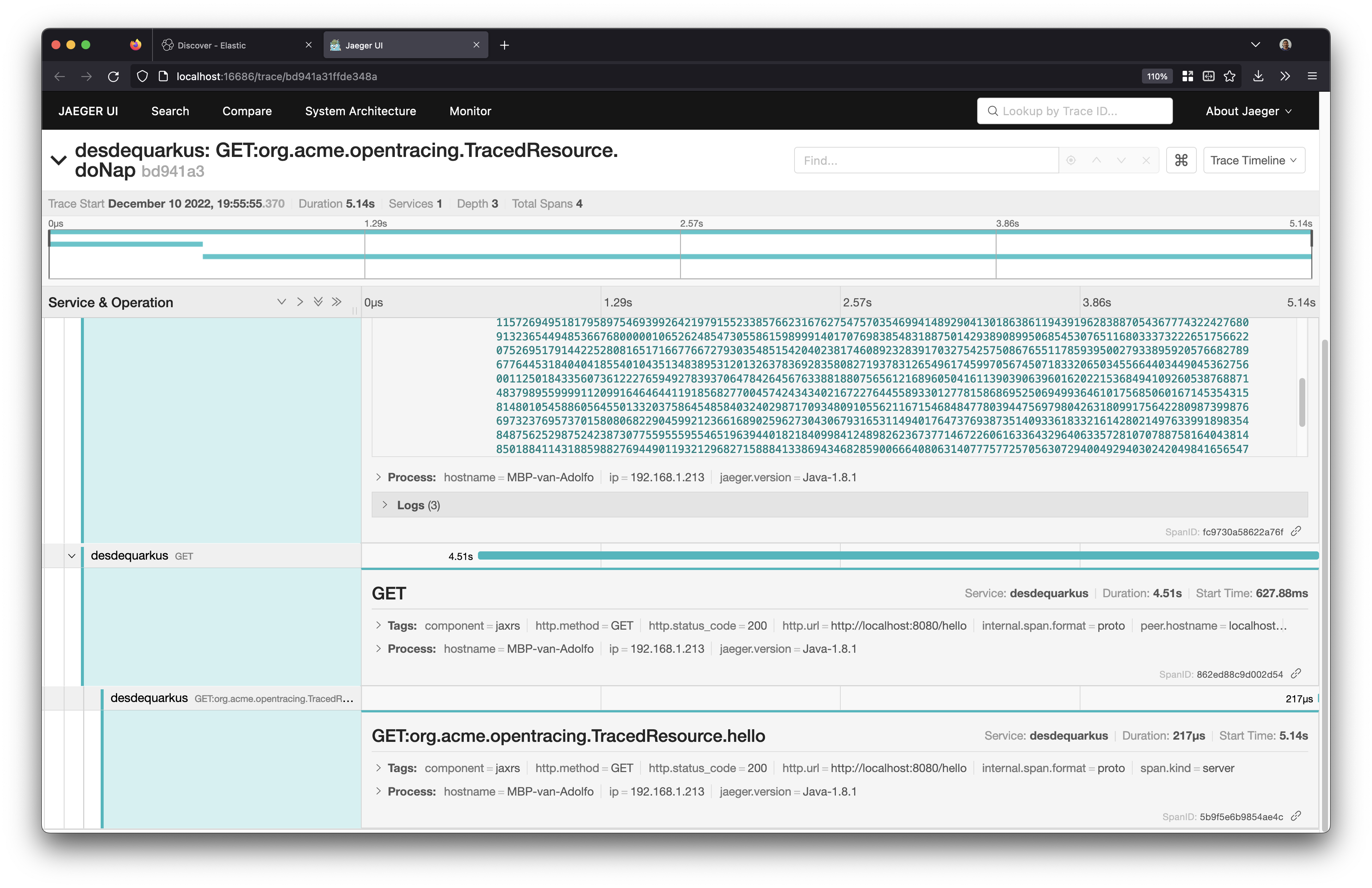 Configuring the ELK stack to persist your observability data from